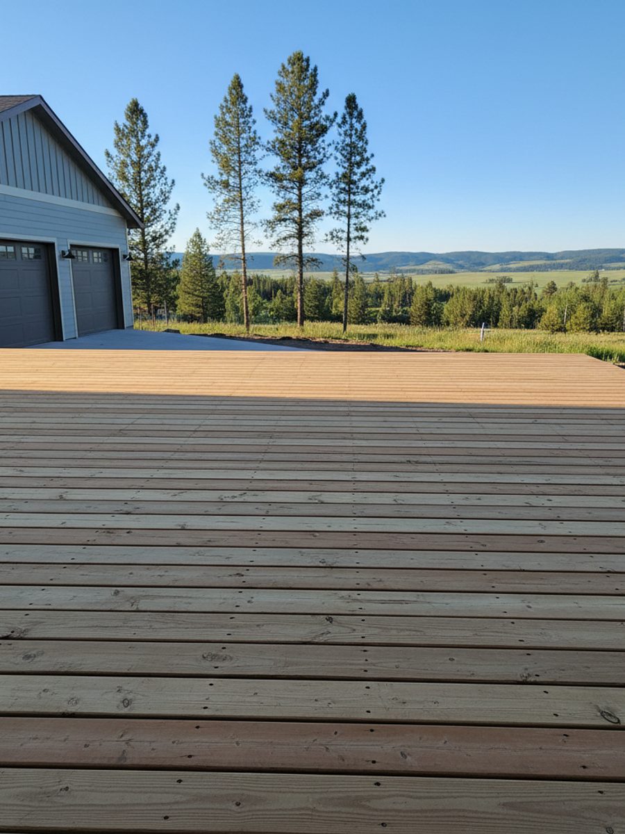 Deck Resurfacing completed by Mighty Deck Solutions in Avon, MT