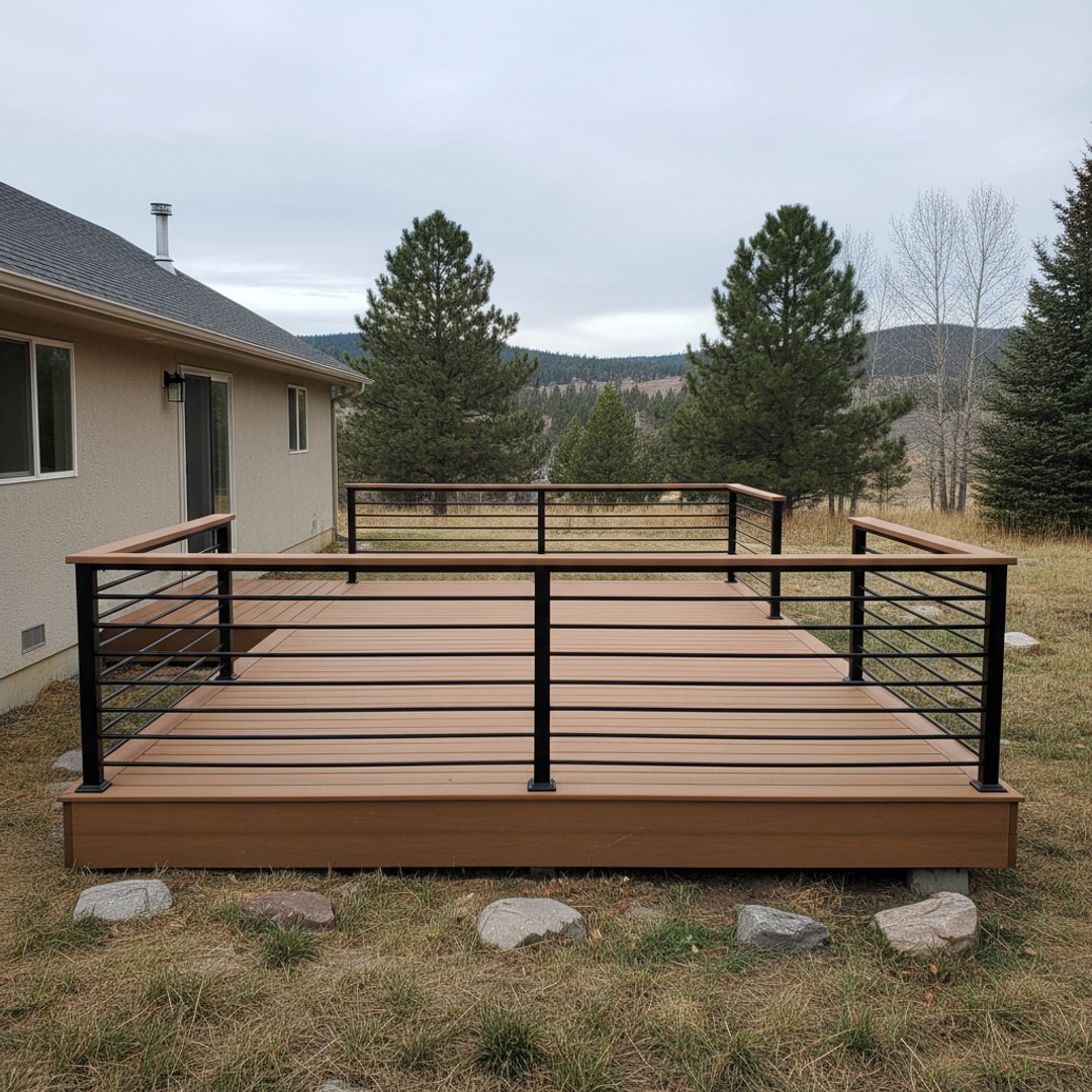 Deck Repair completed by Mighty Deck Solutions in Warm Springs, MT