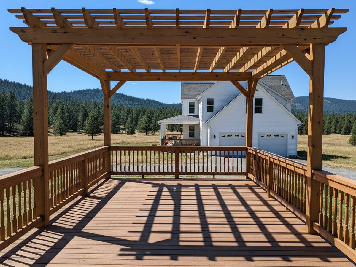 Deck Installation completed by Mighty Deck Solutions in Opportunity, MT
